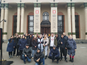Студенты посетили музей городского хозяйства Москвы.