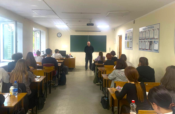 Встреча с участником СВО и преподавателем Щелковского колледжа